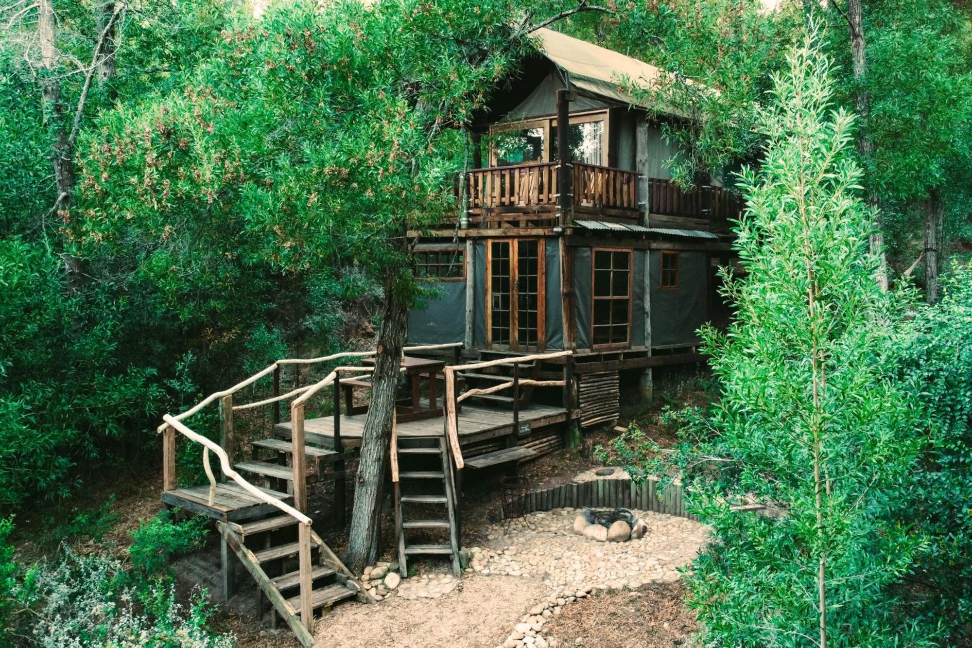 Fernhill Tented Treehouses Rheenendal Exterior photo